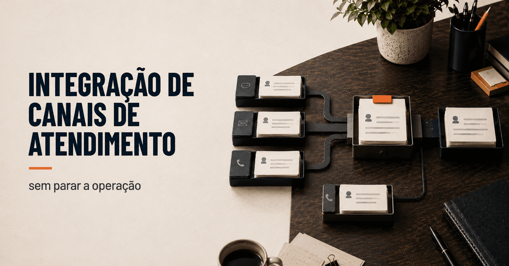 Integração de canais de atendimento sem parar a operação